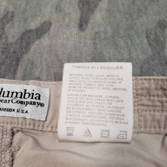 Columbia Convertible Pants Womens 8 Tan Khaki Regular Fit High‎ Rise Outdoors - Picture 5 of 11